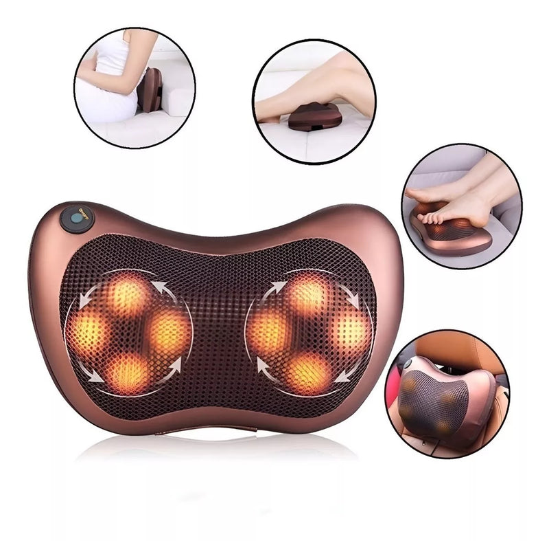 Travesseiro Massageador Elétrico | Pescoço e Lombar