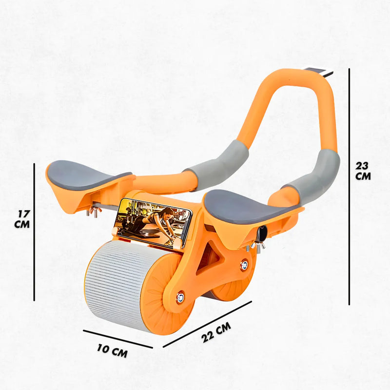 Roda Abdominal com Rebote | Ergonômica + Tapete