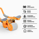 Roda Abdominal com Rebote | Ergonômica + Tapete